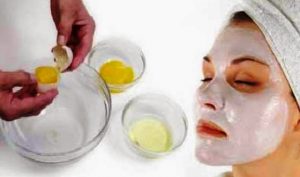 tips skin care with white egg